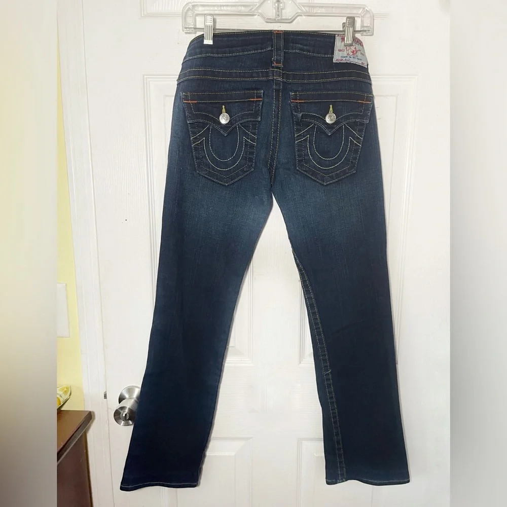 TRUE‎ RELIGION Blue Jeans  Women’s Straining Leg Sz 27